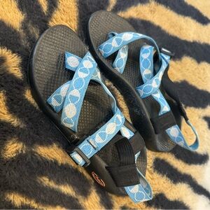 Chaco Blue and Black Women's Sandals
